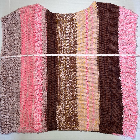 Anthropologie Textured Sweater Pancho Top - Size XS - Picture 6 of 11